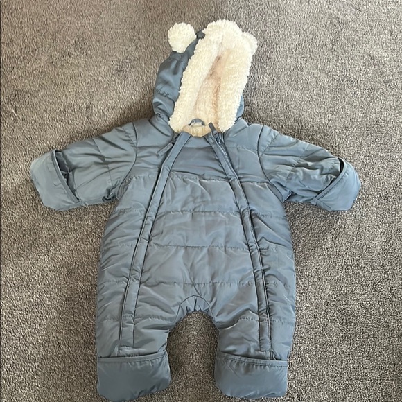 H&M Other - Blue Baby Snowsuit with Hood